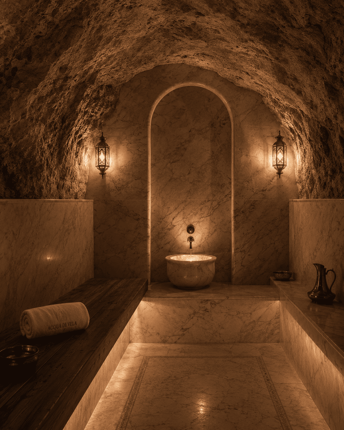 The hammam, late afternoon