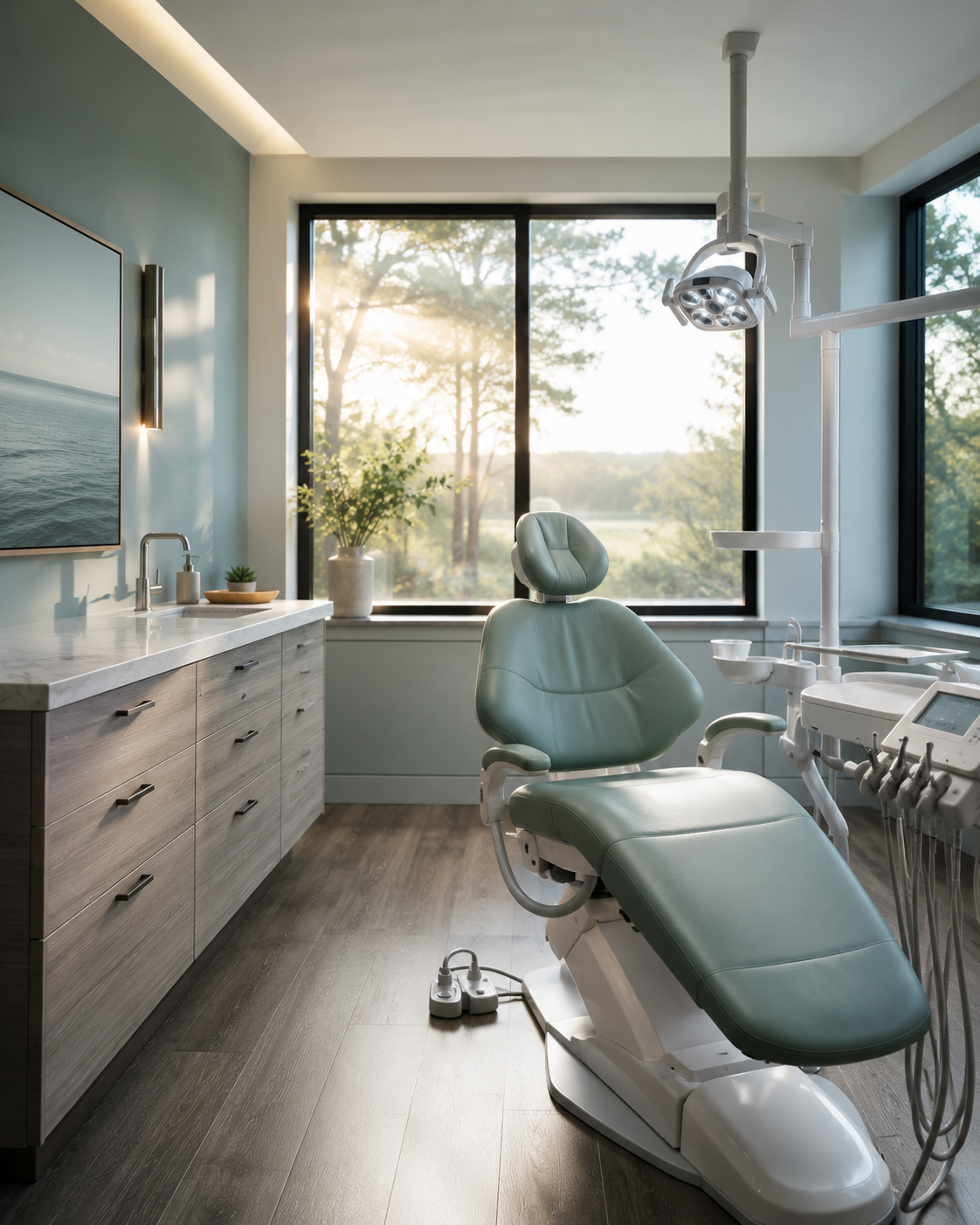 Lumen treatment suite in morning light