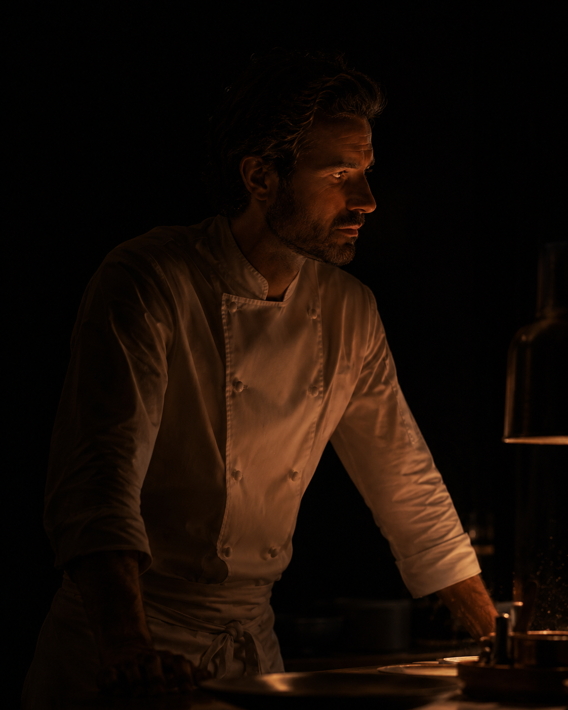 Chef Mireia Roca at the pass