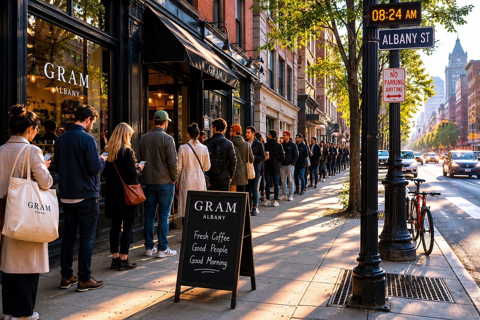 Line on Albany Street