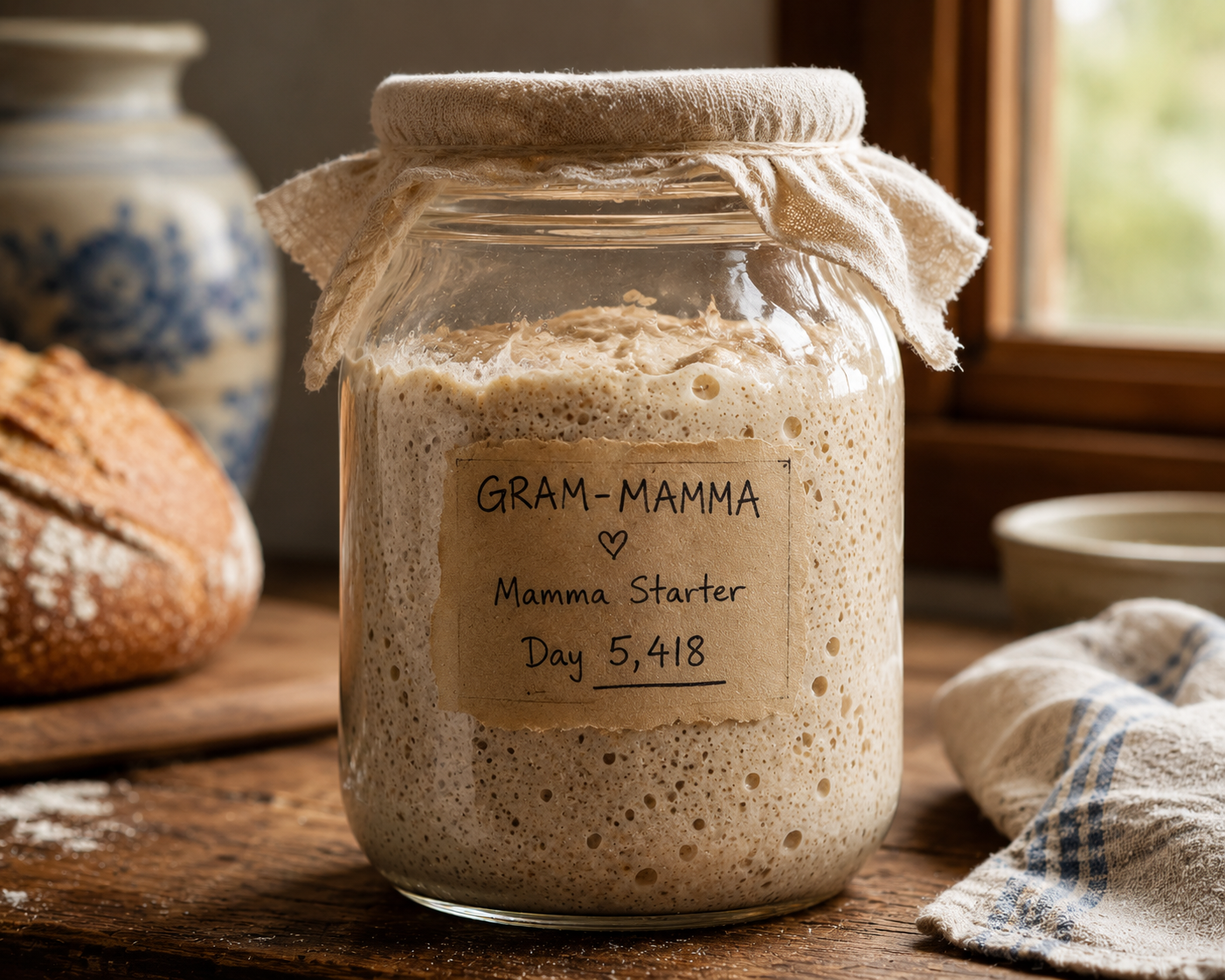 Mamma sourdough starter on day 5,418