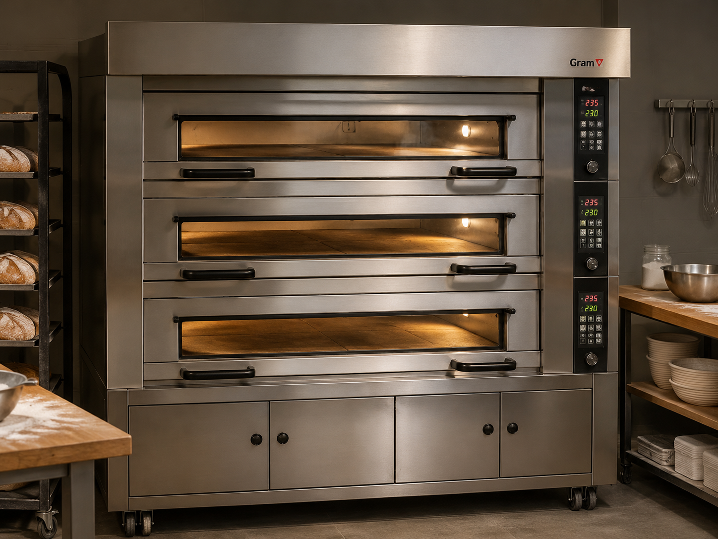 Deck oven full