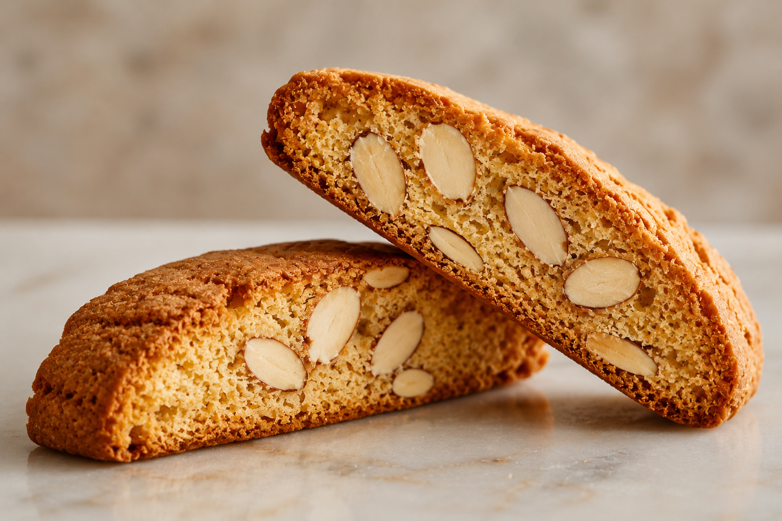 Almond biscotti pair