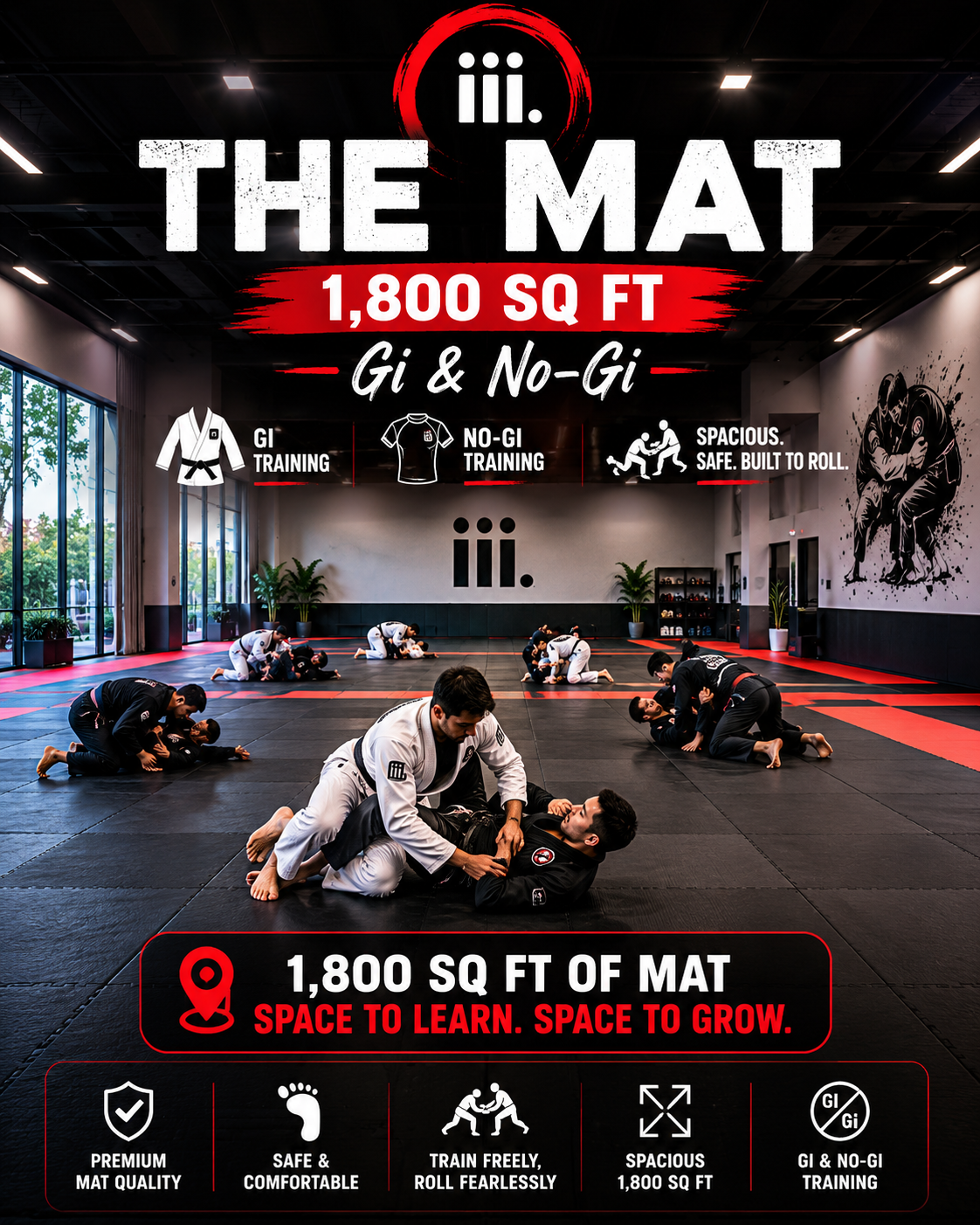 BJJ - gi and no-gi mat