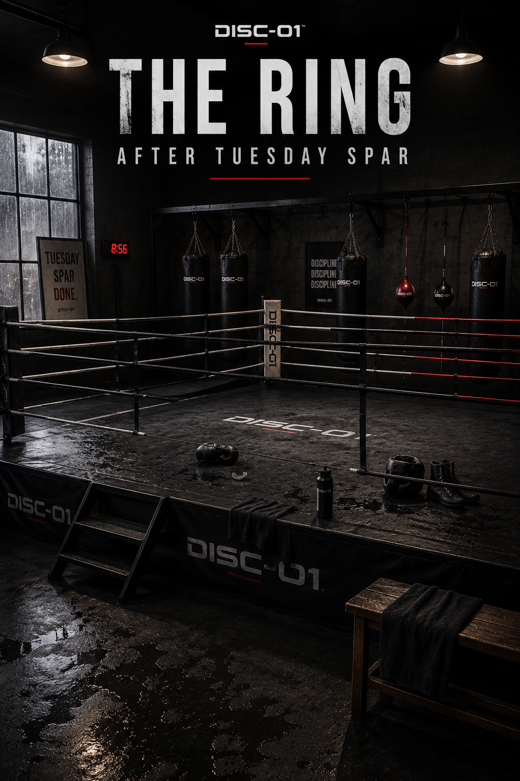 The ring, after a Tuesday spar